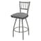 Holland Bar Stool Co 30" Swivel Bar Stool, Nickel Finish, Canter Grey Seat X810 - alternate 1